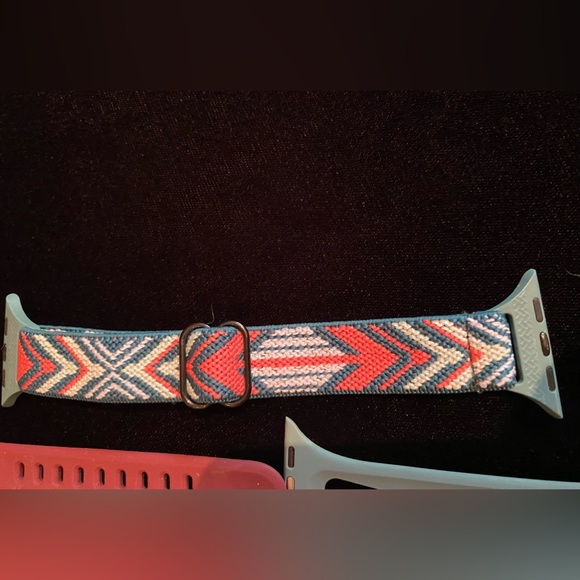 MOVING SALE-Bundle of Silicone iWatch Bands, 1 Stretchy Band, 40mm Apple Watch - Picture 5 of 5